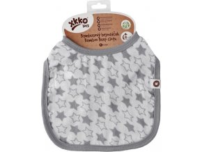 xkko bmb burp cloth little stars silver m