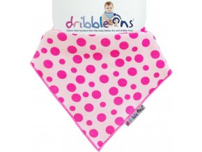 Dribble Ons Designer Pink Spots