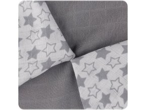 Bambusové ubrousky XKKO BMB 30x30 - Little Stars Silver MIX