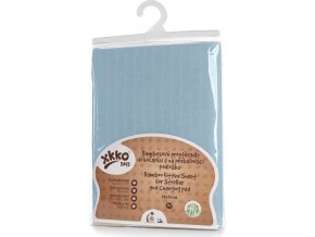 Bambusové prostěradlo s gumou XKKO BMB 50x70 - Baby Blue