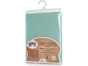Bambusové prostěradlo s gumou XKKO BMB 50x70 - Mint