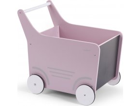 Childhome Dekorativní kočárek dřevěný Soft Pink