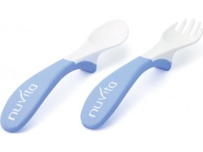 NUVITA Jídelní sada lžička s vidličkou (Varianta Blue)