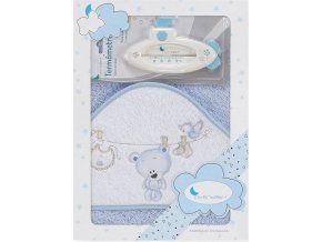 Interbaby OSUŠKA froté PRÁDLO + teploměr - MODRÁ