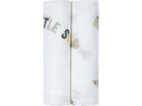 LÄSSIG BABIES LÄSSIG Swaddle Heav. Soft 120x120 Happy Fruits pear (Varianta Swaddle Heav. Soft 120x120 2024 Gard. explo. boys)