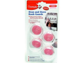 CLIPPASAFE Ochranné knoflíky sporák 4ks (Varianta Transparent)