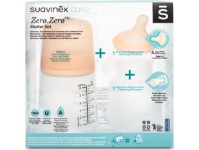 Suavinex ANTIKOLIKOVÁ LÁHVIČKA ZERO ZERO 180 ml A - SADA