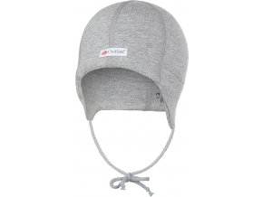 Little Angel Čepice smyk zavazovací plochý šev Outlast® - šedý melír (Velikost 0 | 33-35 cm)