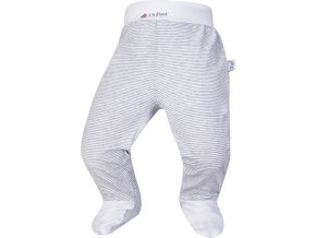 Little Angel polodupačky tenké Outlast® - pruh bílošedý melír/bílá (Velikost 62)
