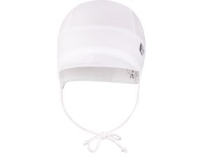 Little Angel kšiltovka tenká zavazovací Outlast® - bílá (Velikost 1 | 36-38 cm)