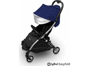 Hybrid Ezyfold kočárek Chrome Silver/ Navy 2020