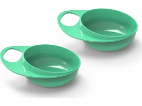 NUVITA Plastové misky 2ks, Pastel (Varianta Pastel green)
