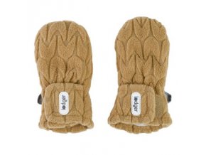 LODGER Mittens Empire Fleece Dark Honey 6 - 12 měsíců