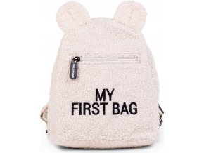 Childhome Dětský batoh My First Bag Teddy Off White