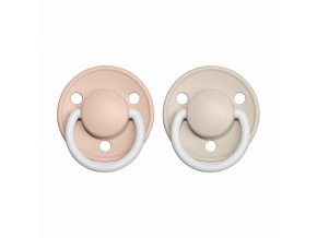 BIBS De Lux cumliky z prirodneho kaucuku 2ks Night BlushVanilla
