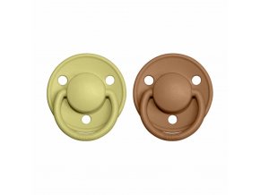 BIBS De Lux cumliky z prirodneho kaucukusilikonu 2ks MeadowEarth