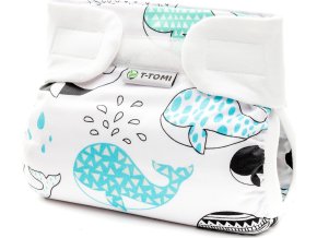 Ortopedické abdukční kalhotky - suchý zip, whales (3-6kg)