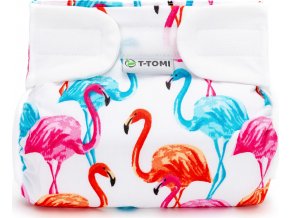 Ortopedické abdukční kalhotky - suchý zip, flamingo (3-6kg)