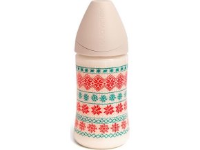 SUAVINEX | LÁHEV 270 ml Kulatá savička 3-poziční - kolekce WINTER - KRÉMOVÁ (Varianta SUAVINEX | LÁHEV 270 ml Kulatá savička 3-poziční - kolekce WINTER - KRÉMOVÁ)