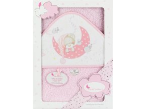 INTERBABY | OSUŠKA froté Medvídek spí - růžová