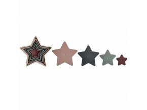 Mushie rozkladacie hviezdy nesting stars 2