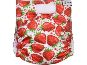 Kalhotková plena AIO - přebalovací set suchý zip, strawberries