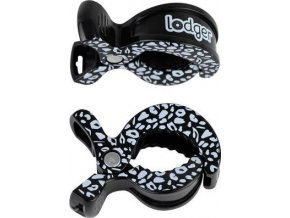 LODGER Swaddle Clip print 2balení Black-Dot