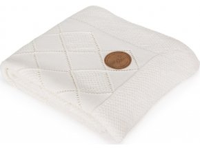 CEBA CEBA Deka pletená v dárkovém balení 90 x 90 rýžový vzor krémová