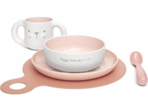 SUAVINEX | Jídelní set HYGGE +6 m - RŮŽOVÁ