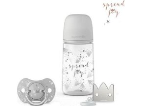 SUAVINEX SADA 270ml + DUDLÍK FYZIOLOGICKÝ 0/6M + KLIP JOY