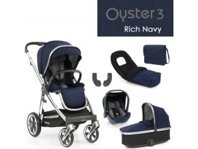 BabyStyle Oyster3 luxusní set 6 v 1 - Rich Navy 2022