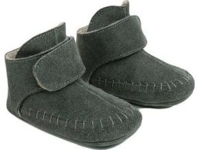 LODGER Walker Moccasin Gunmetal 6 - 12 měsíců