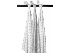Pleny 3-balení Block stripe grey