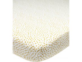 Žerzejové prostěradlo 60x120 - Cheetah honey gold