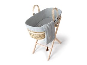 FUNNABABY Kompletní Mojžíšův koš s výbavou Dove Grey