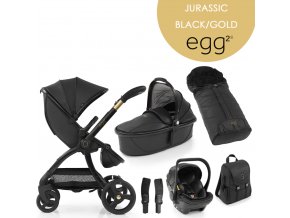 Egg2 set 6v1 2022 - Jurassic Black/ GOLD - limitovaná edice