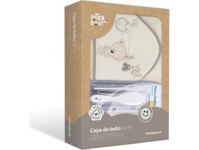INTERBABY | Osuška froté PRÁDLO + hřeben - KRÉMOVÁ