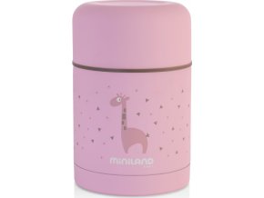 Miniland Termoska Silky na jídlo Pink 600ml