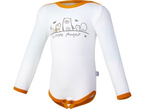 Little Angel body smyk zvířátka DR Outlast® - bílá/medová (Velikost 62)