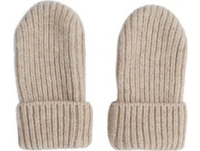 LODGER Mittens Folklore Merino Wool Beige 1 - 2 roky