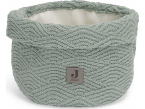 Jollein Košík pletený River Knit Ash Green