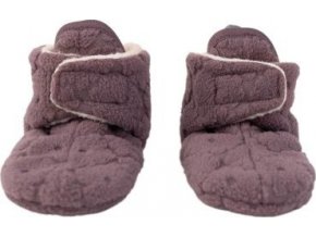 LODGER Slipper Folklore Fleece Mauve 3 - 6 měsíců