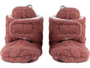 LODGER Slipper Folklore Fleece Rosewood 3 - 6 měsíců