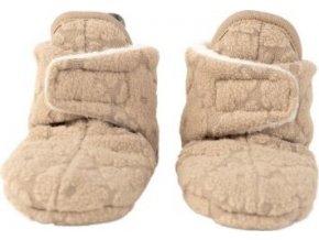 LODGER Slipper Folklore Fleece Beige 3 - 6 měsíců