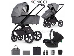 Venicci Tinum Upline + autosedačka 2024  + cybex základna pod autosedačku
