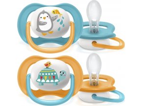 PHILIPS AVENT Philips AVENT Šidítko Ultra air Zvířátko 6-18m chlapec, 2 ks