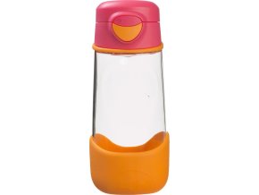 b.box Sport lahev na pití 450 ml - růžová/oranžová