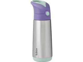 b.box Termoska na pití s brčkem 500 ml - lilac pop