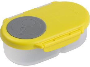 b.box Svačinový box malý - žlutý/šedý