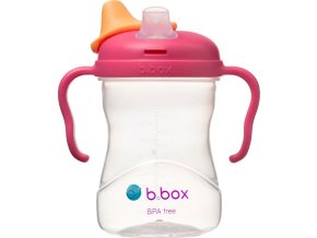 b.box Hrneček s pítkem 4m+ - růžový 240 ml